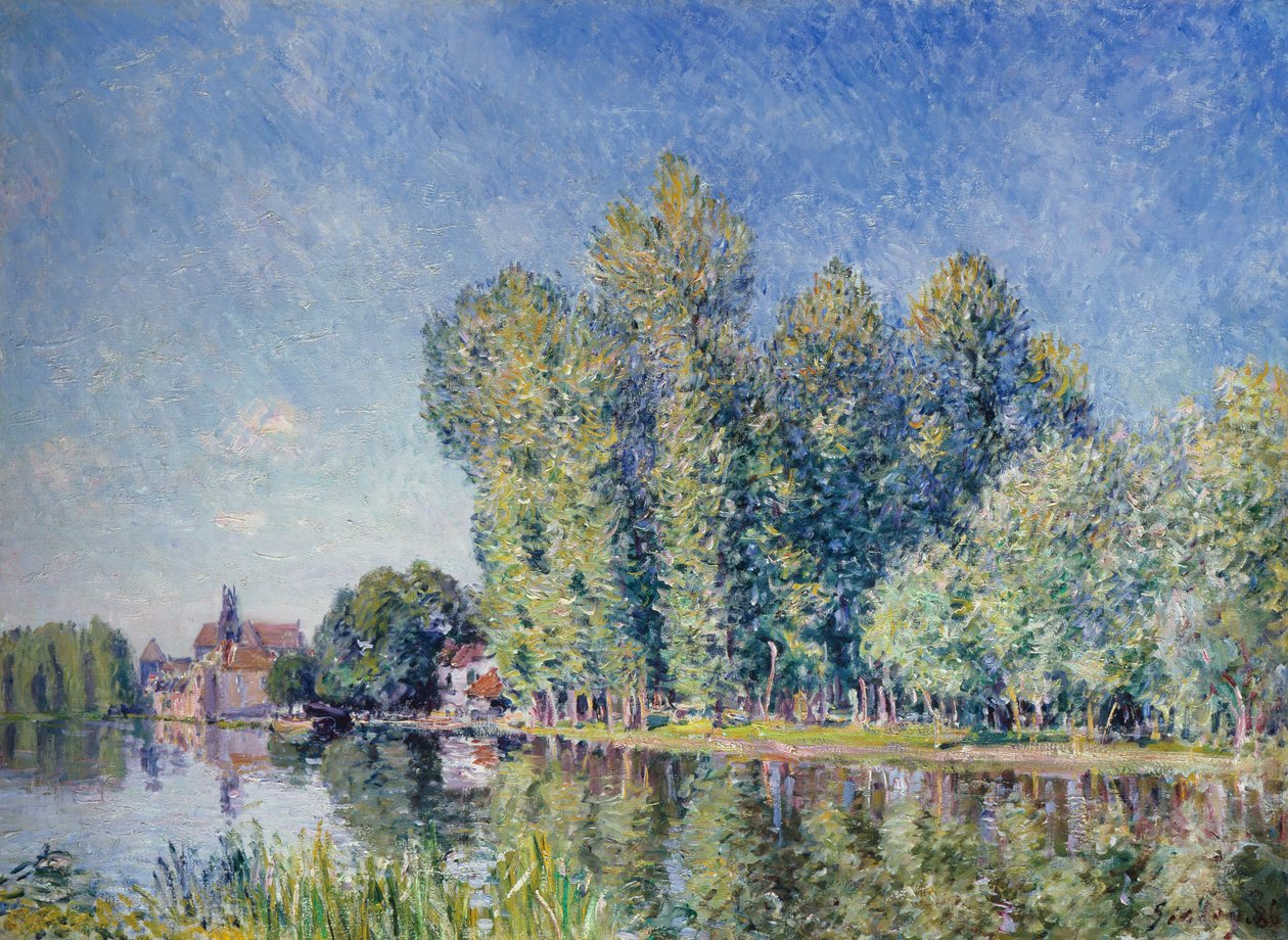 Loing at Moret de Alfred Sisley