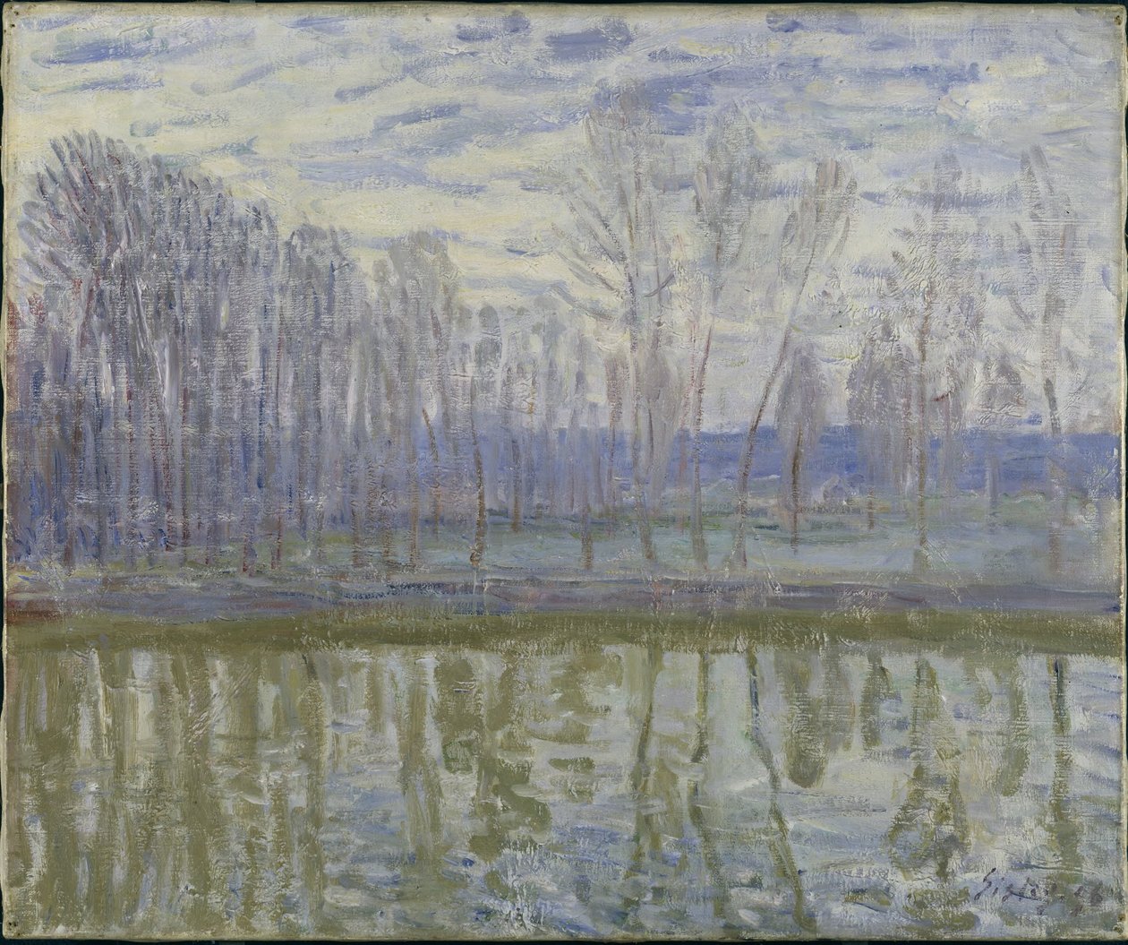 Nas margens do Loing de Alfred Sisley