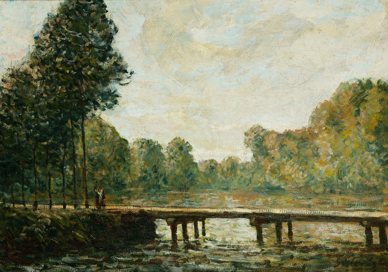Pequena ponte sobre o Orvanne, 1890 de Alfred Sisley