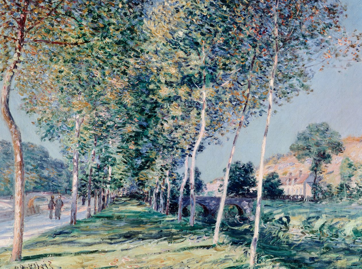 Estrada para Louveciennes por Alfred Sisley (1839-1899) de Alfred Sisley