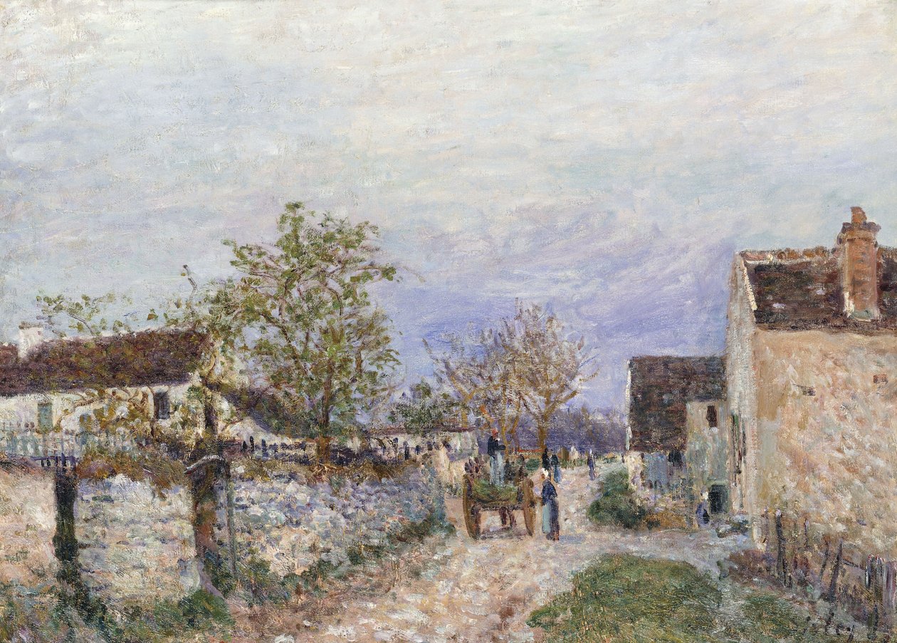 Rue a Veneux, 1883 de Alfred Sisley