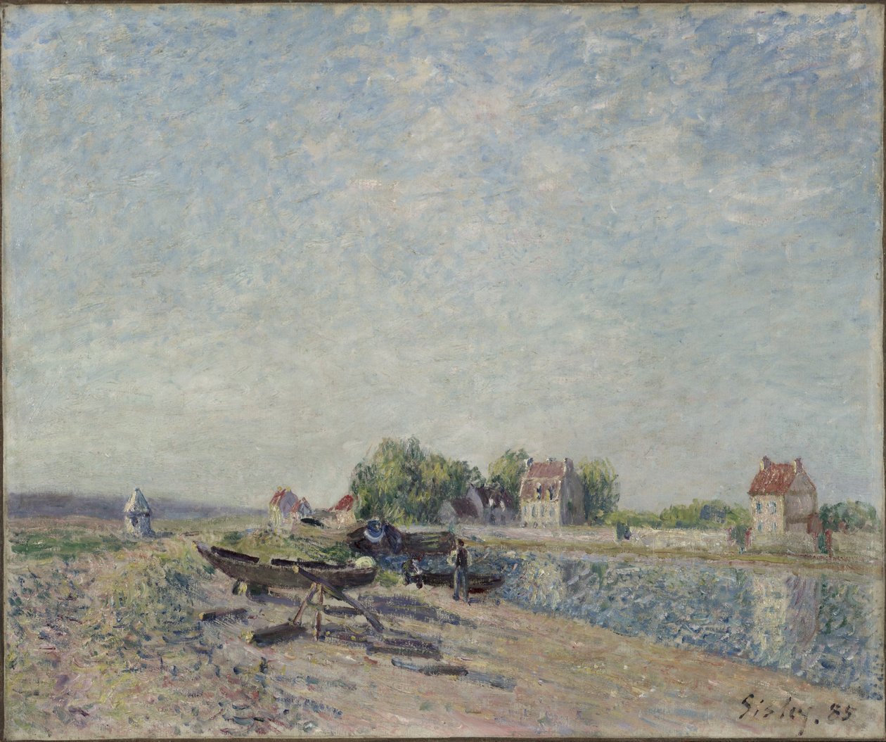 Saint-Mammes, Canal Loing de Alfred Sisley