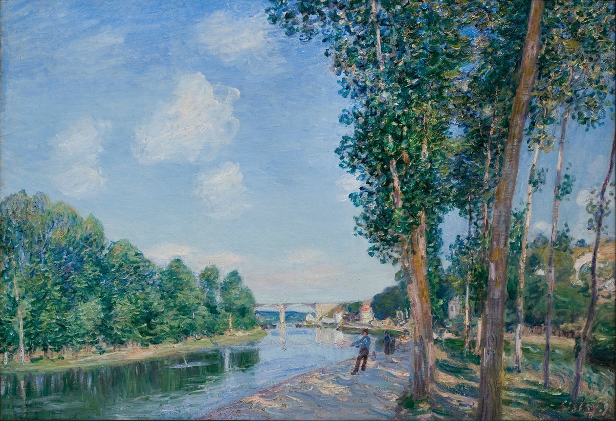 Saint-Mammès. Sol de junho de Alfred Sisley