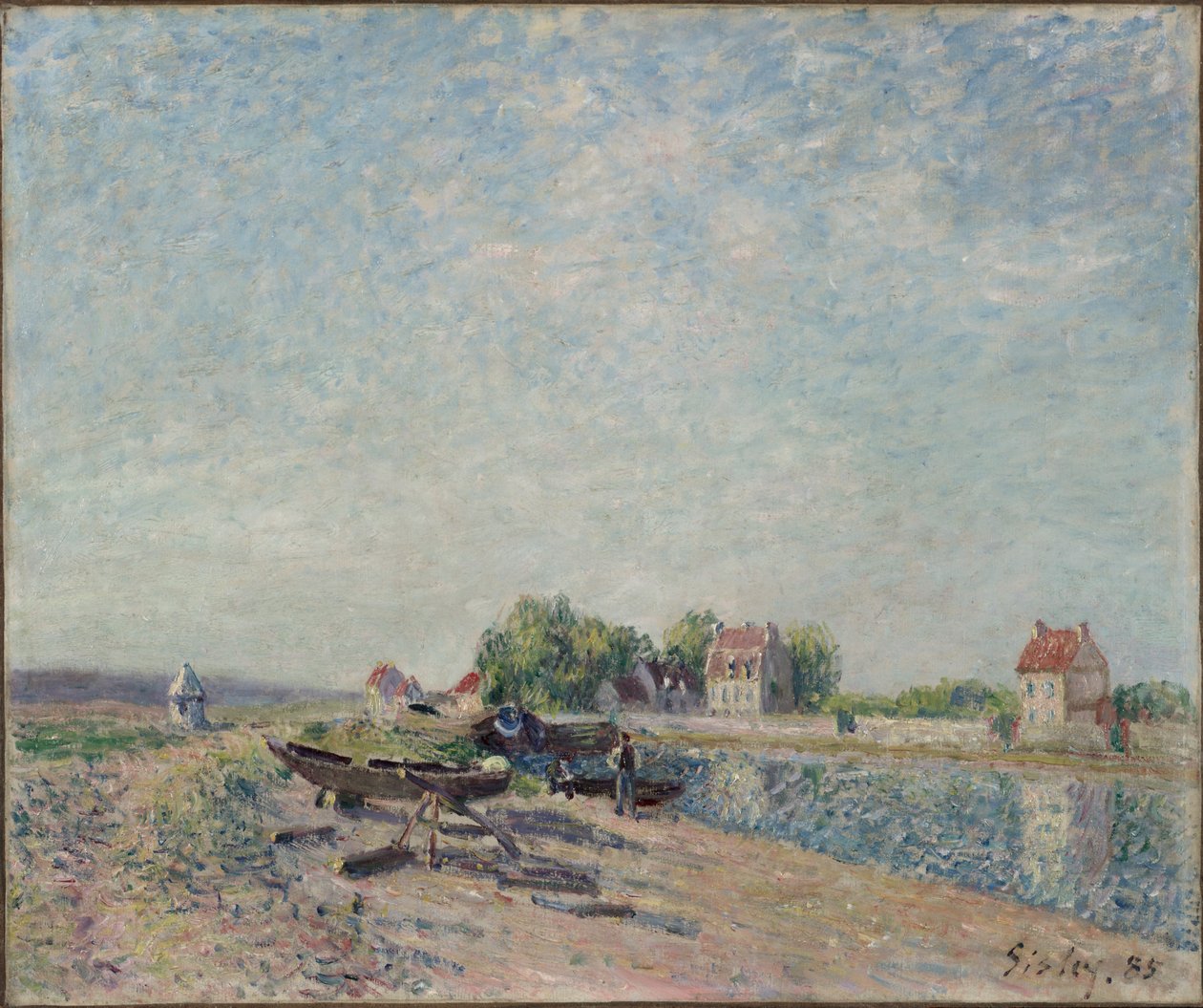 Saint-Mammes, Canal Loing de Alfred Sisley
