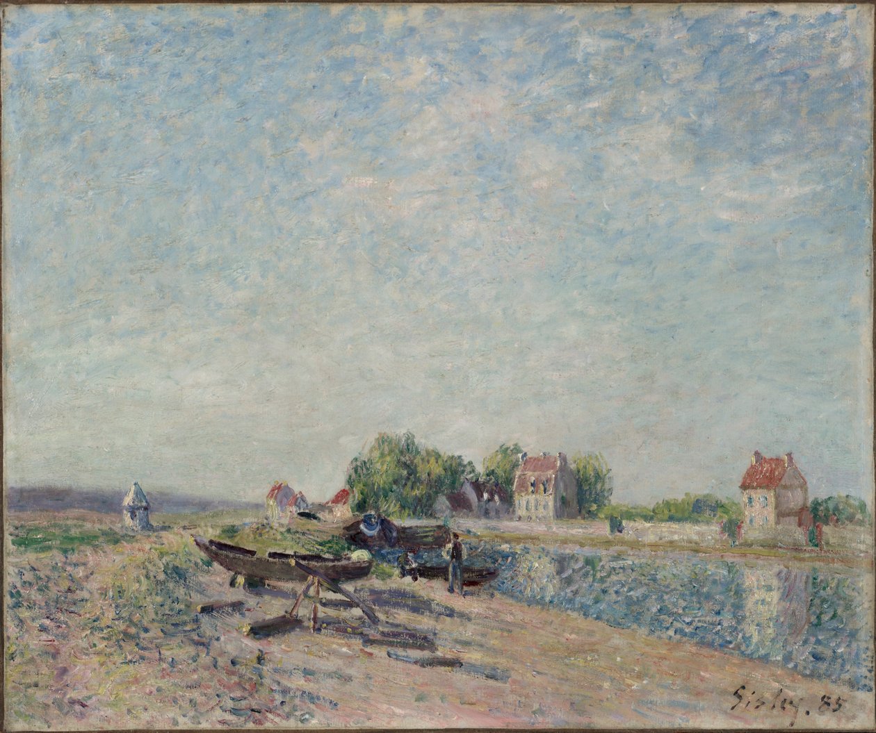 Saint-Mammès, Loing Canal, 1885. de Alfred Sisley