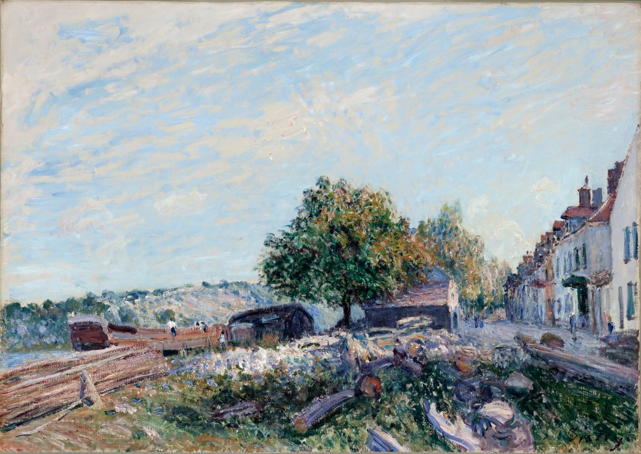 Saint-Mammès. Manhã, 1884 de Alfred Sisley