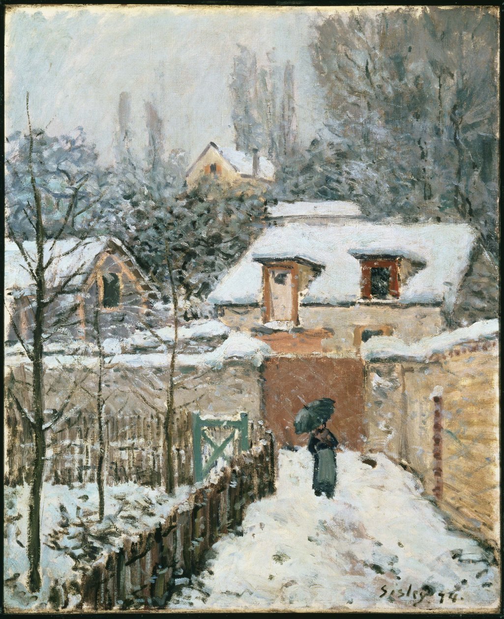 Neve em Louveciennes de Alfred Sisley