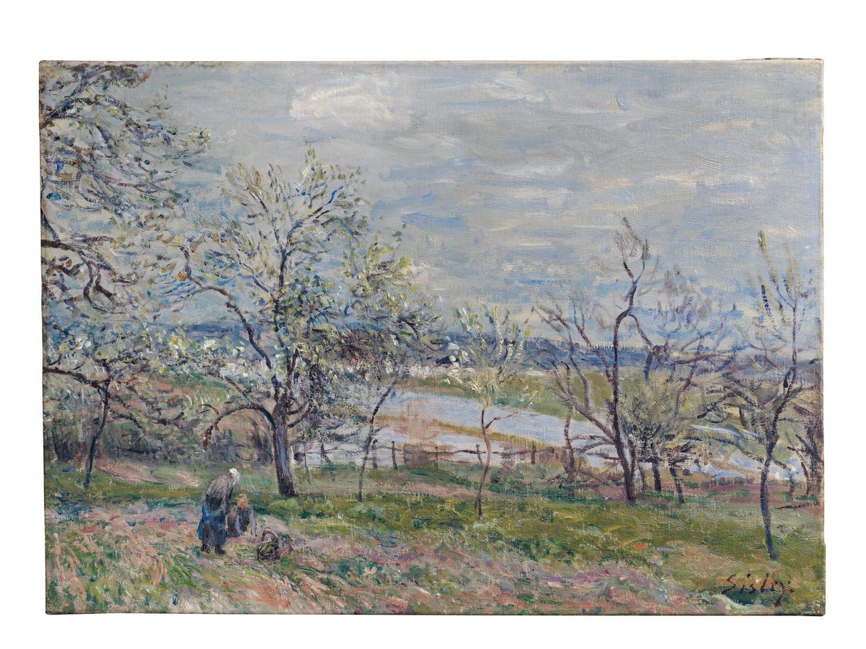 Primavera em Veneux-Nadon, 1882 de Alfred Sisley