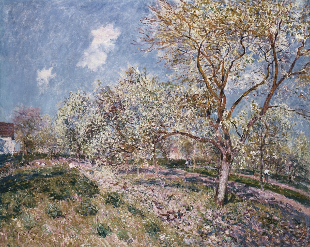 Primavera em Veneux, 1880 de Alfred Sisley