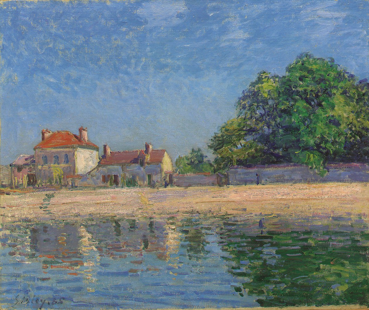 As margens do Loing, Saint-Mammes de Alfred Sisley