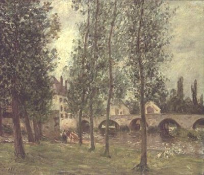 A Ponte de Moret de Alfred Sisley