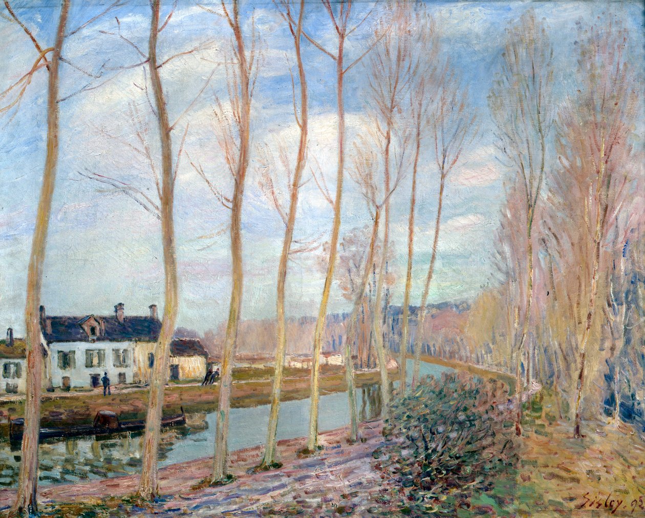 O Canal Loing, 1892 de Alfred Sisley