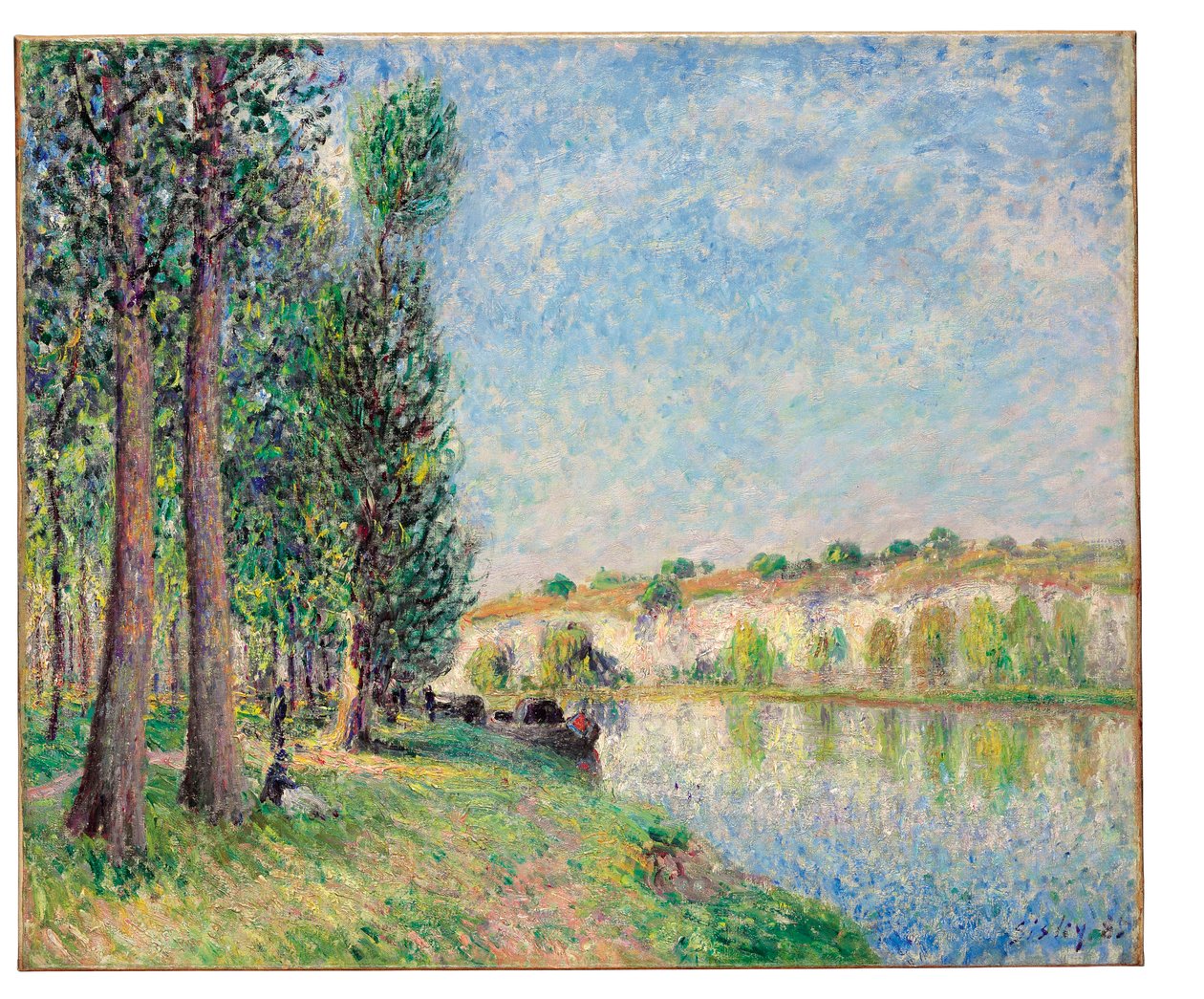 O Loing em Moret, 1885 de Alfred Sisley