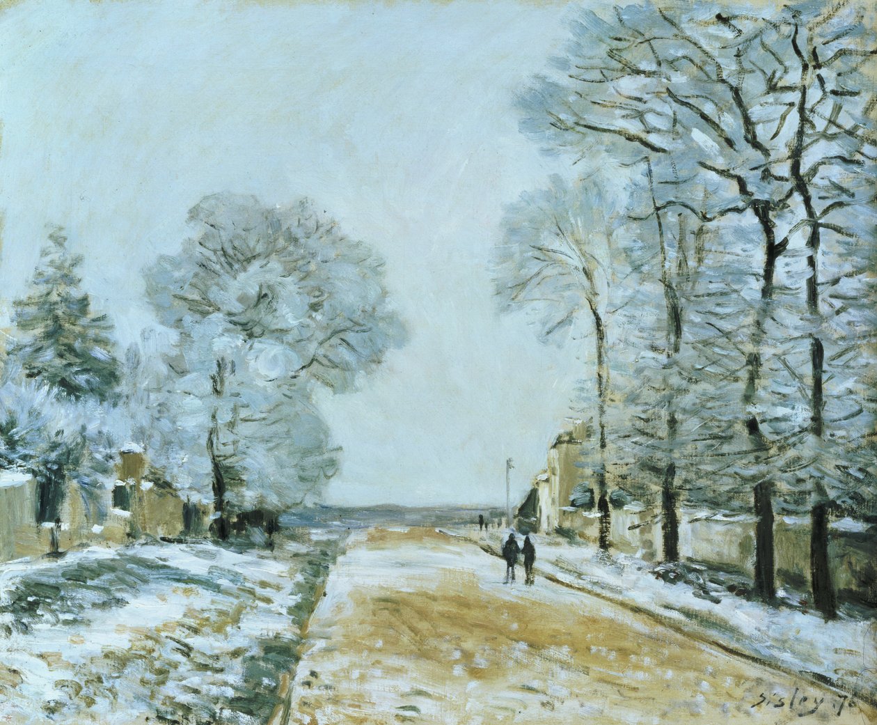 A Estrada, Efeito Neve, 1876 de Alfred Sisley