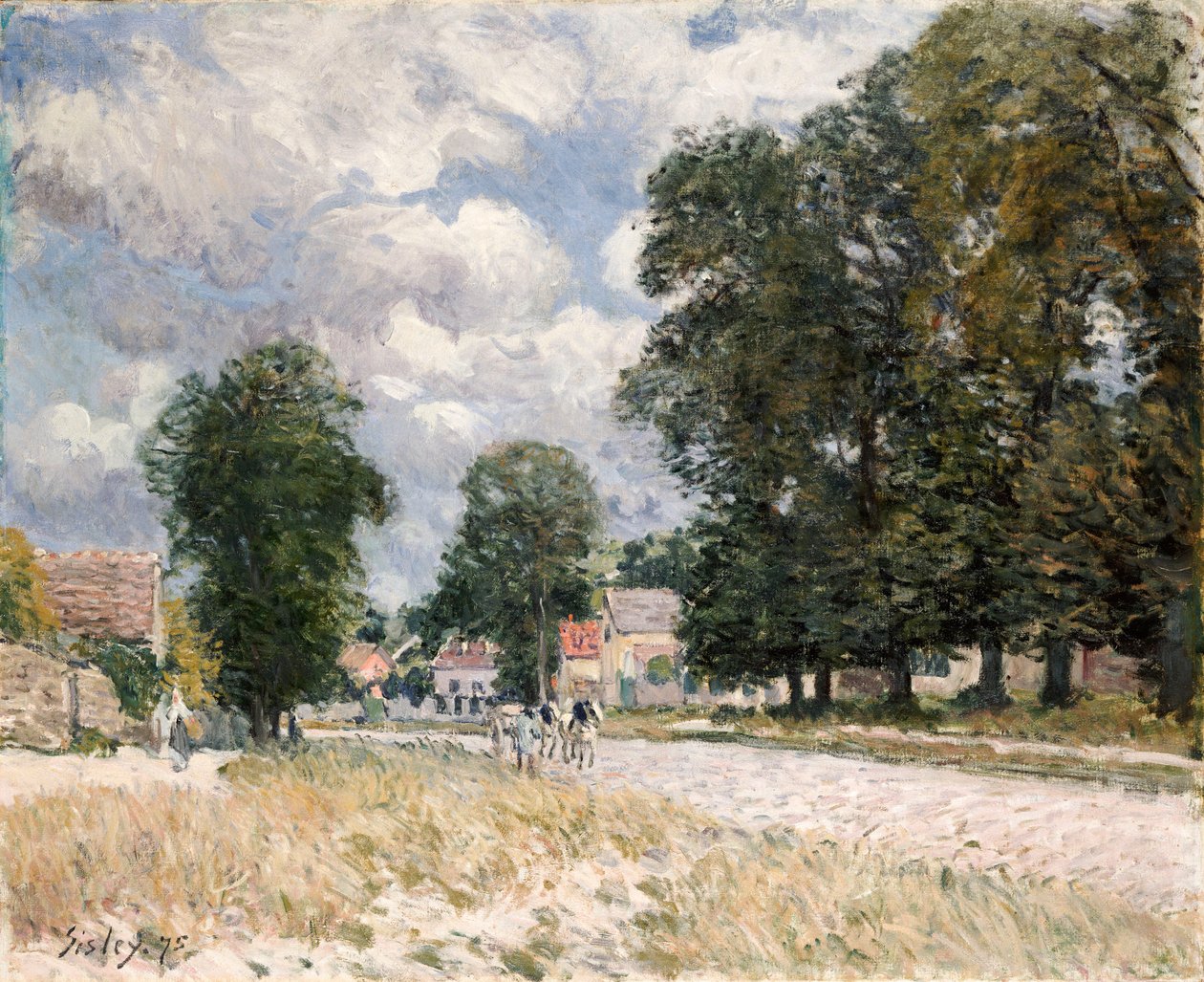 O caminho para Marly-le-Roi de Alfred Sisley