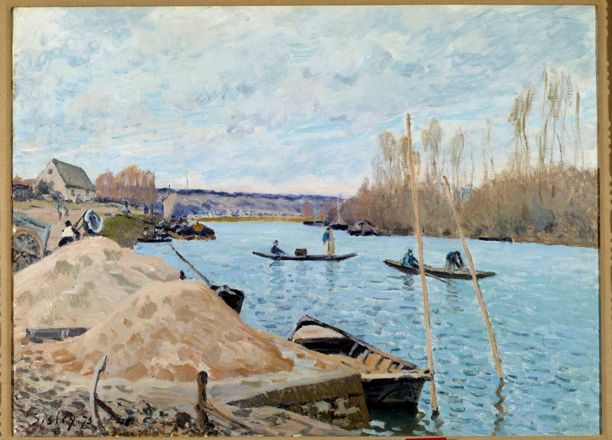 O Sena no Porto, Marly, areal de Alfred Sisley