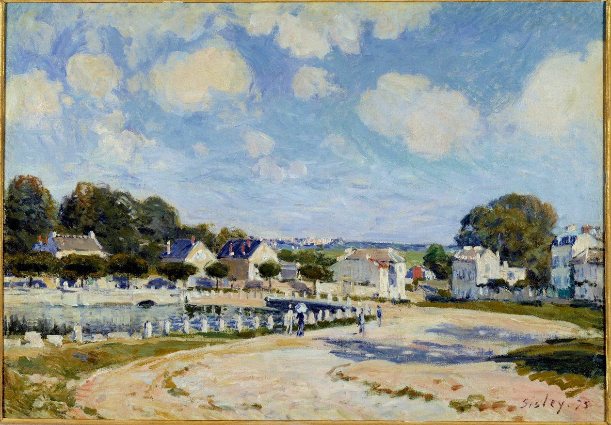O bebedouro de Marly-le-Roi de Alfred Sisley