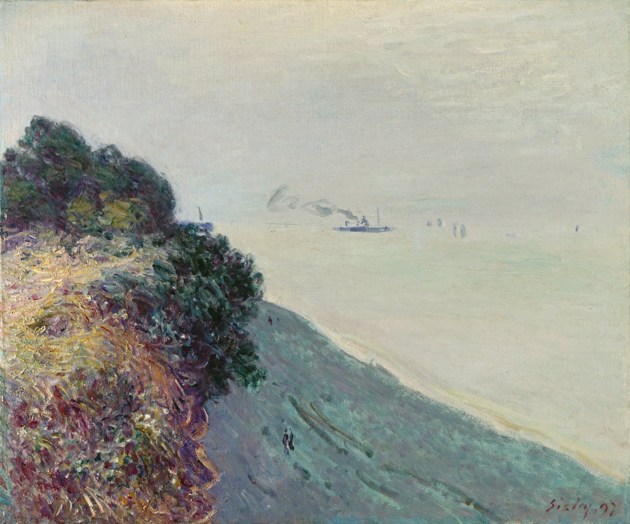 A costa galesa de Alfred Sisley