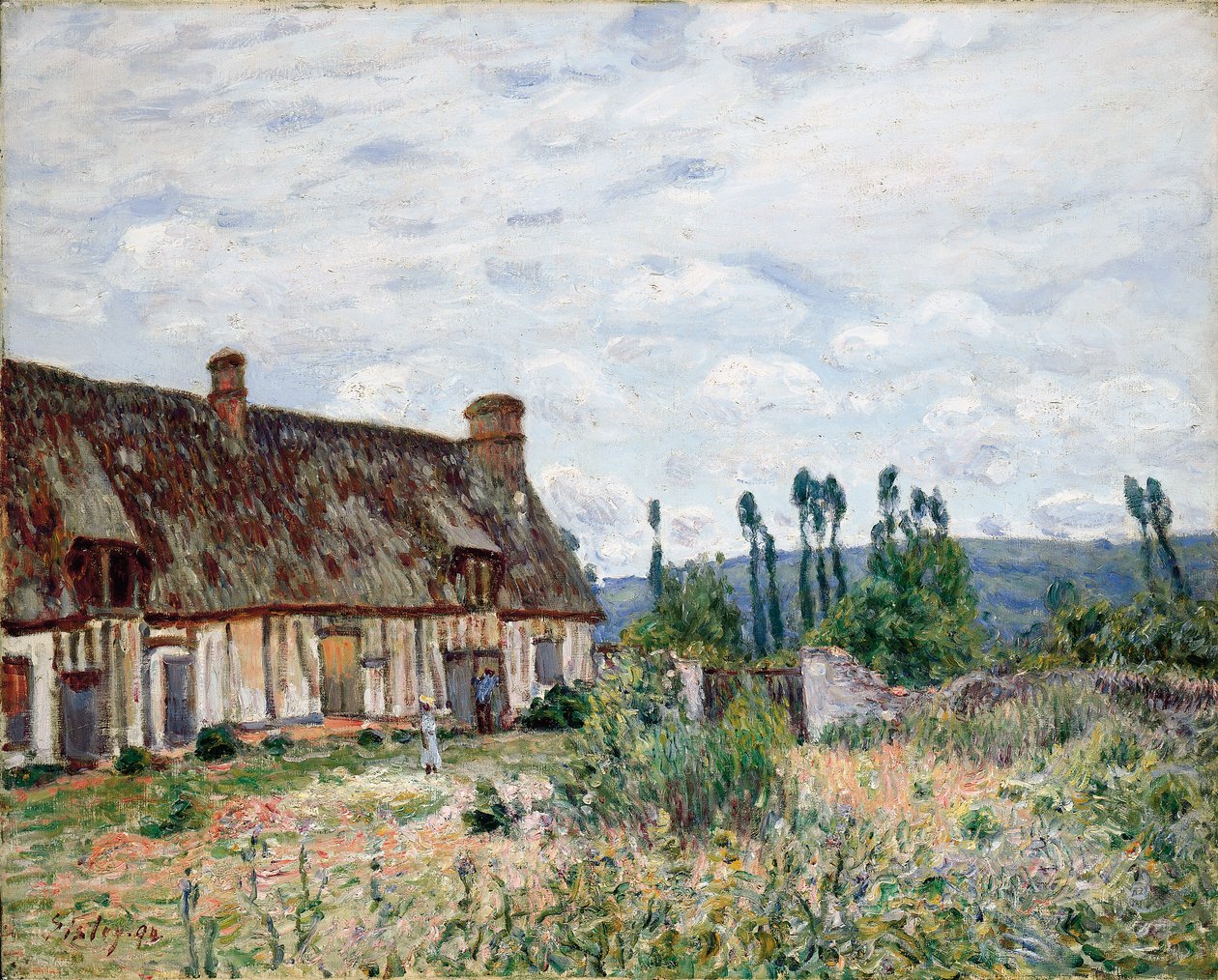A casa de palha abandonada, 1894 de Alfred Sisley