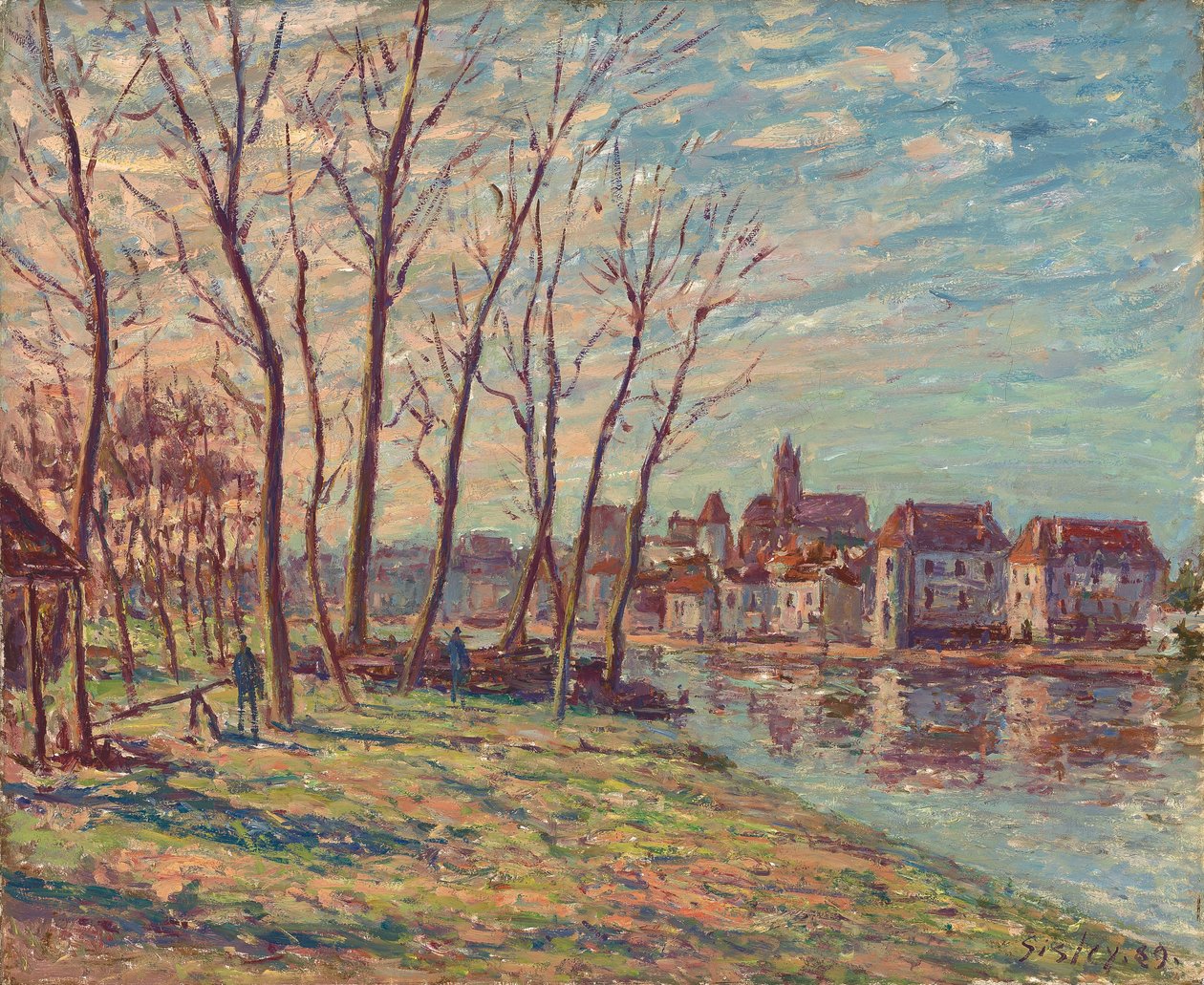 Vista de Moret, 1889 de Alfred Sisley