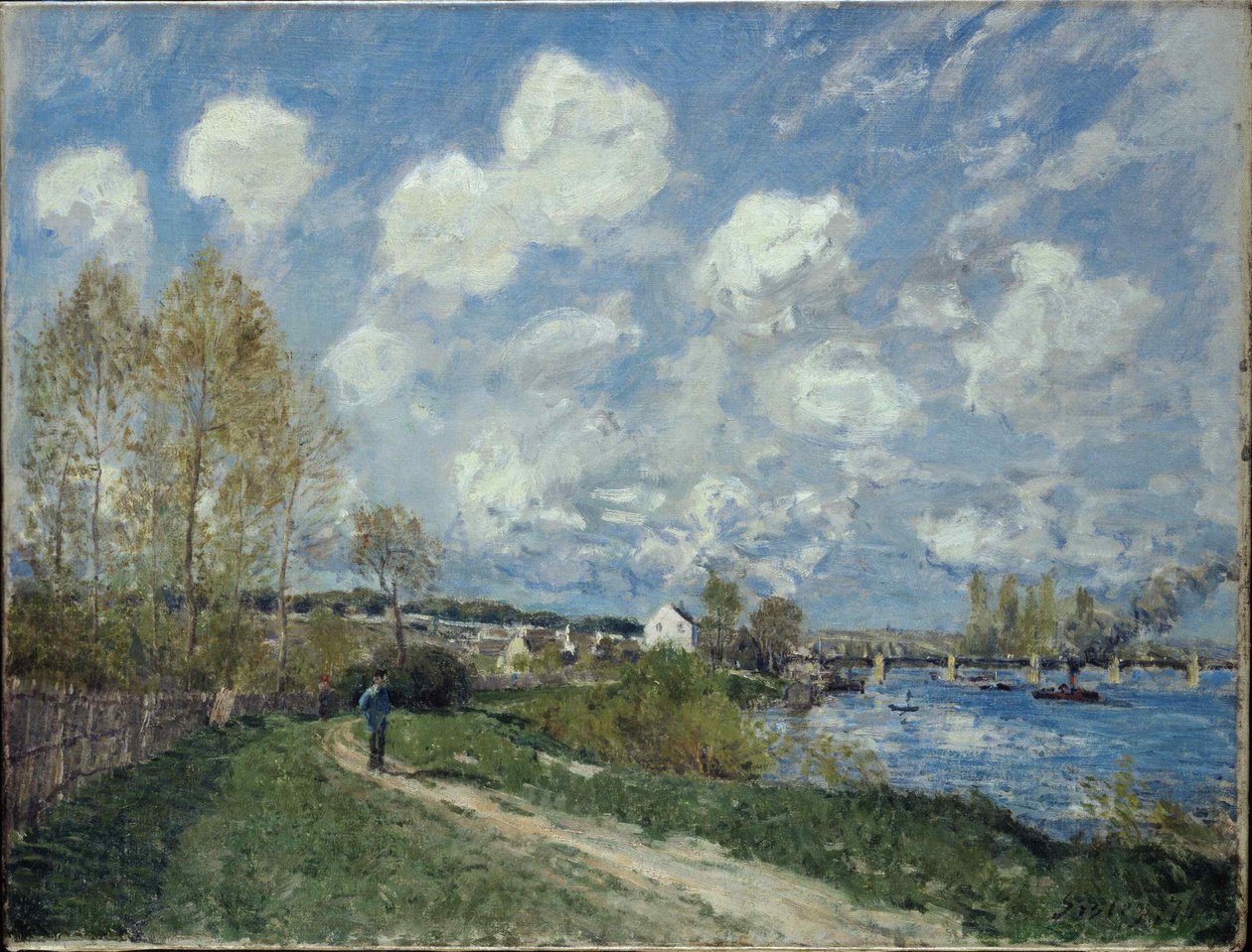 Verão em Bougival Verão em Bougival, 1876. de Alfred Sisley