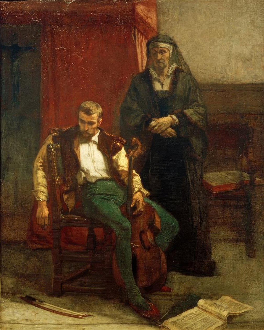 A.Stevens, (O músico) Blues de Alfred Emile Stevens