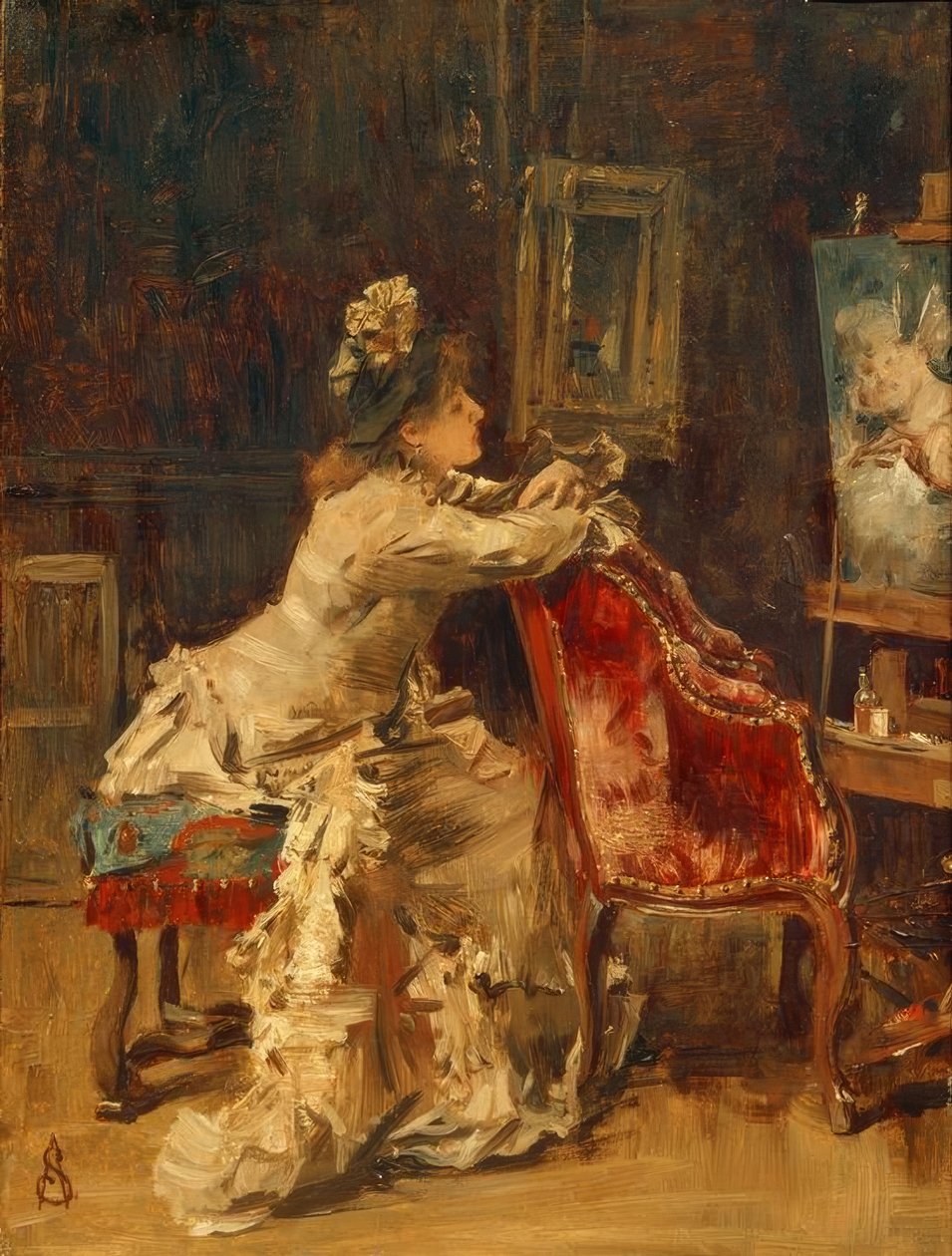 A. Estevens, espera ou o estúdio de Alfred Emile Stevens