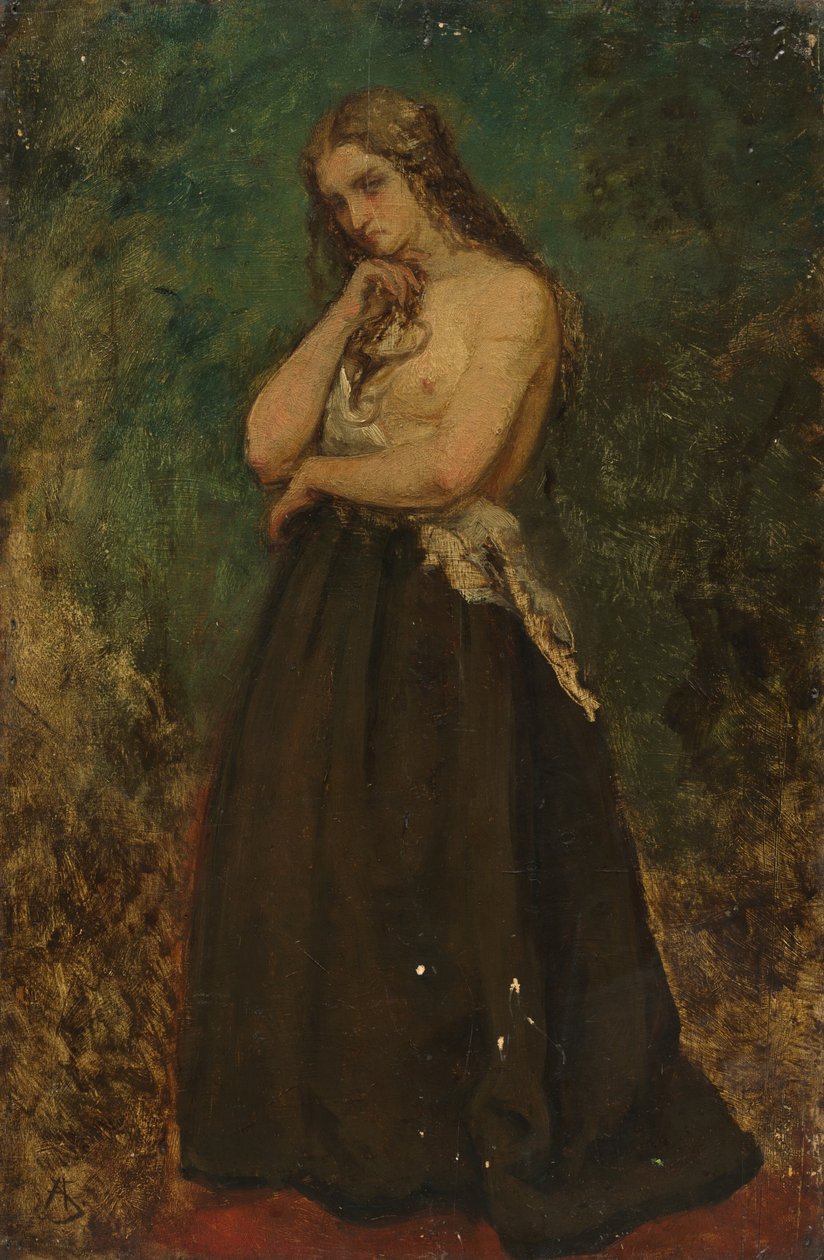Estudo de um modelo de Alfred Emile Stevens