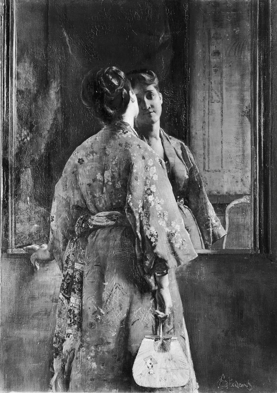 O Manto Japonês, ca. 1872. de Alfred Emile Stevens