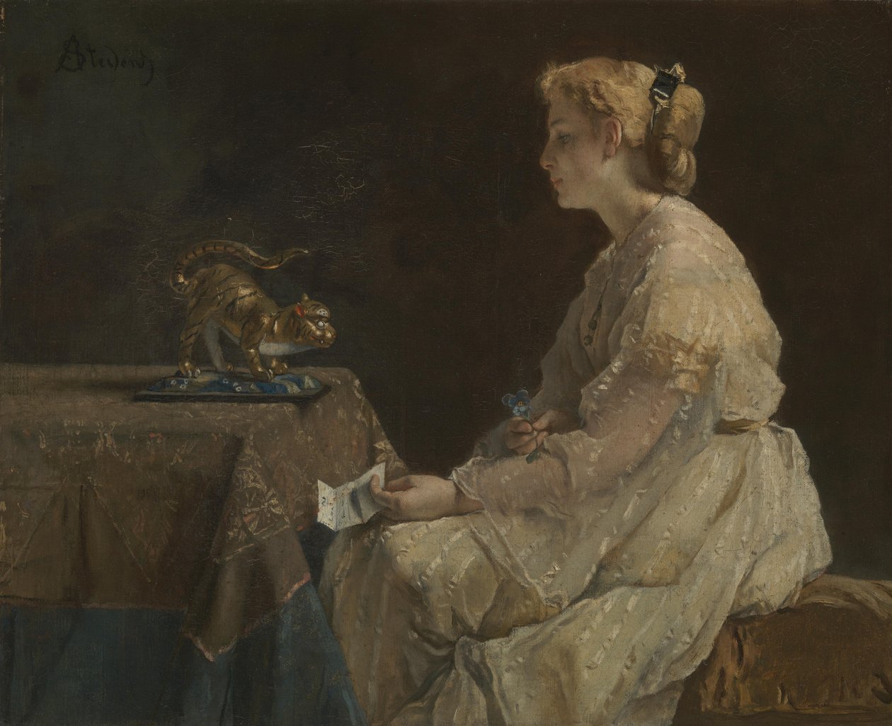 O presente, c. 1870 de Alfred Emile Stevens