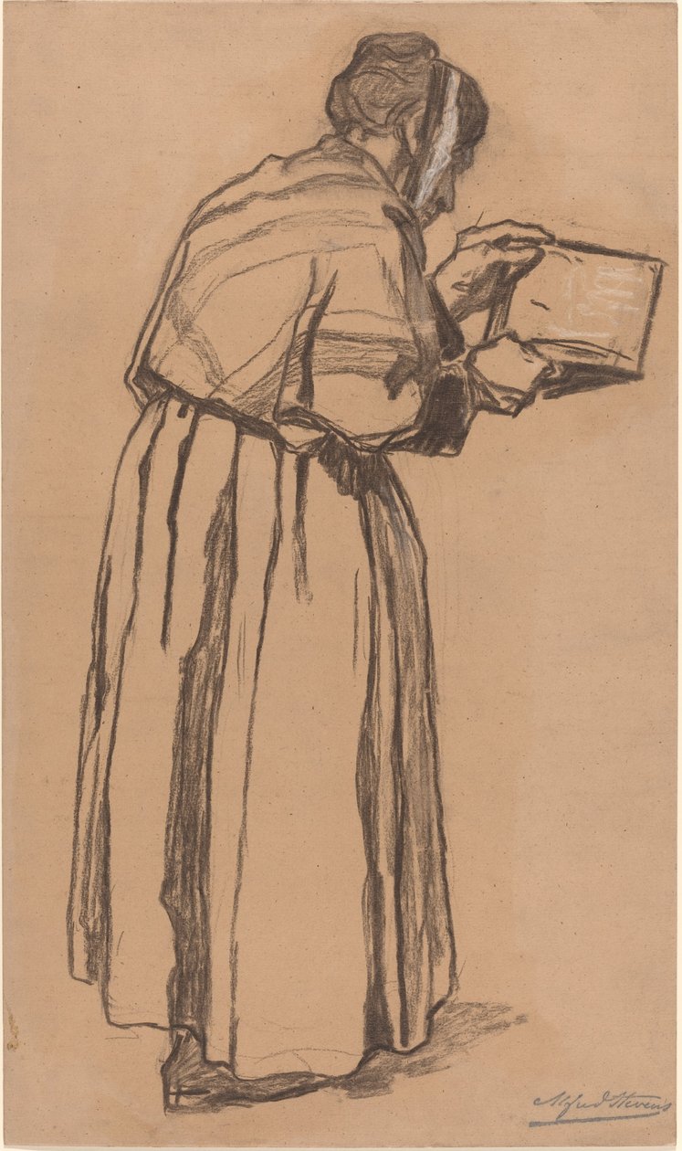 Mulher lendo de Alfred Emile Stevens