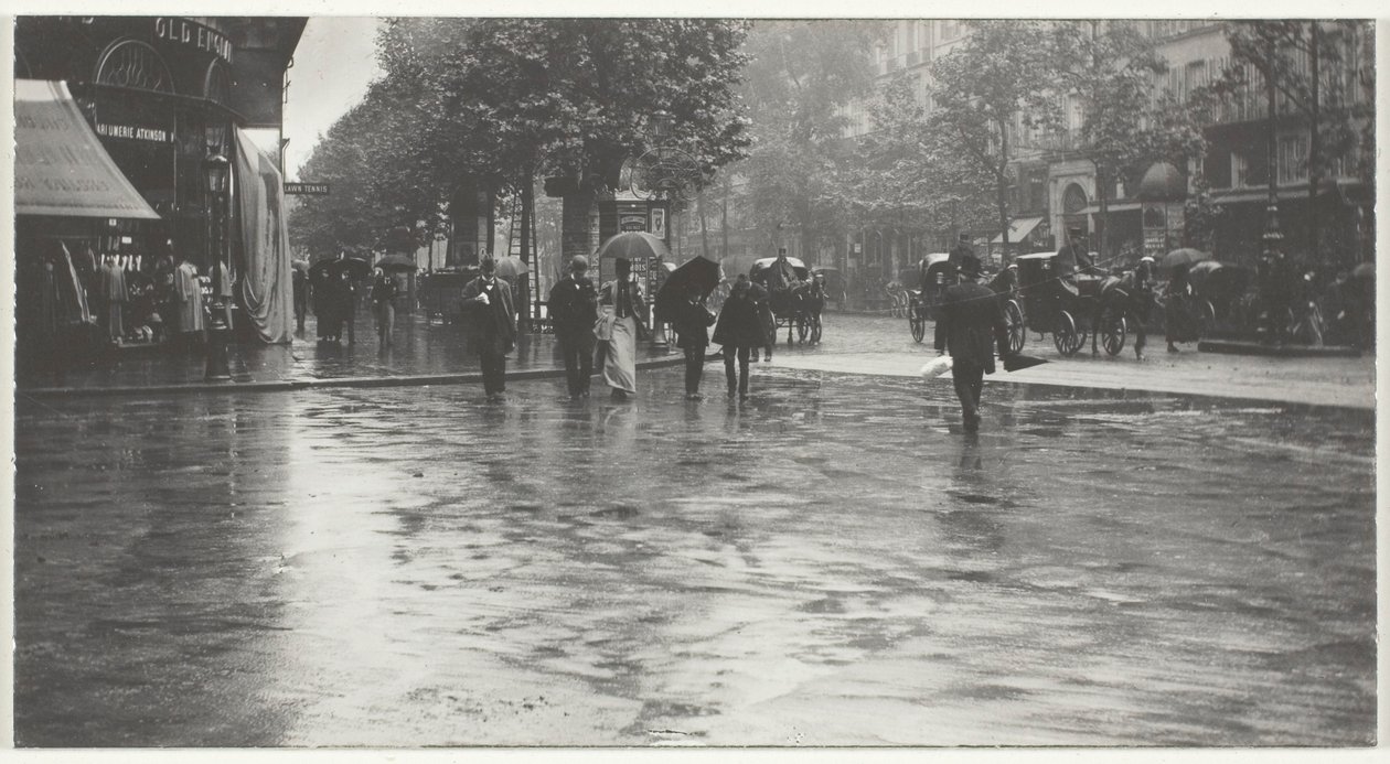 Um dia molhado no Boulevard, Paris de Alfred Stieglitz