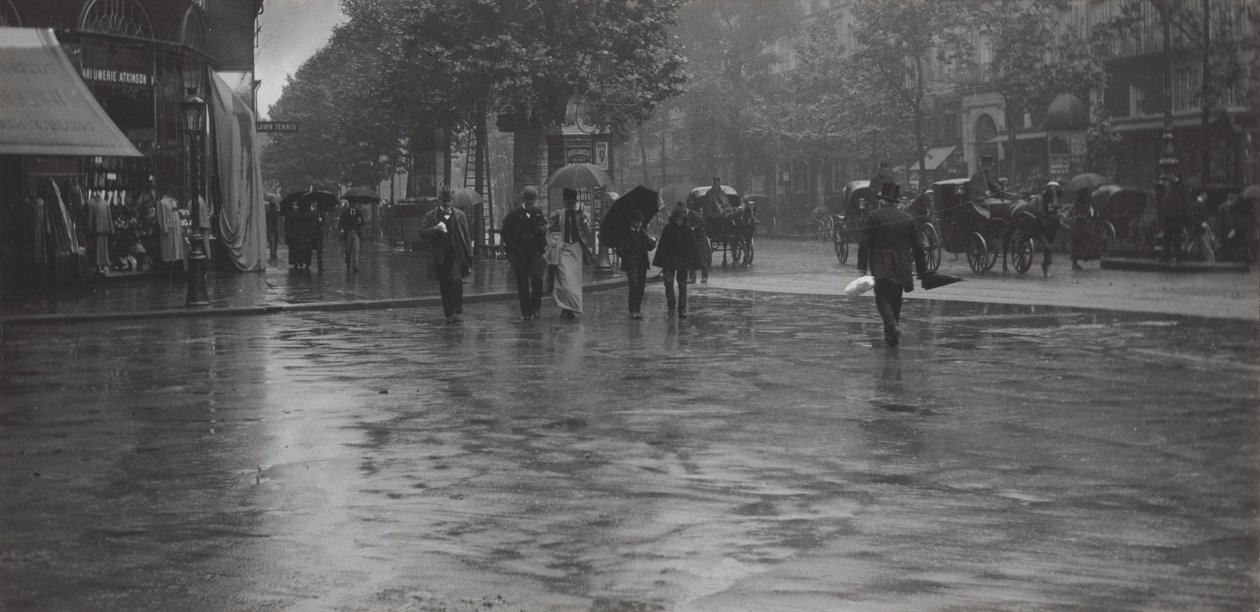 Um dia chuvoso no boulevard, Paris de Alfred Stieglitz