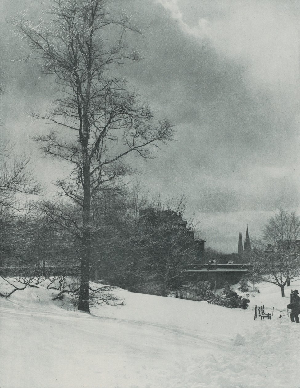 Um céu de inverno — Central Park de Alfred Stieglitz