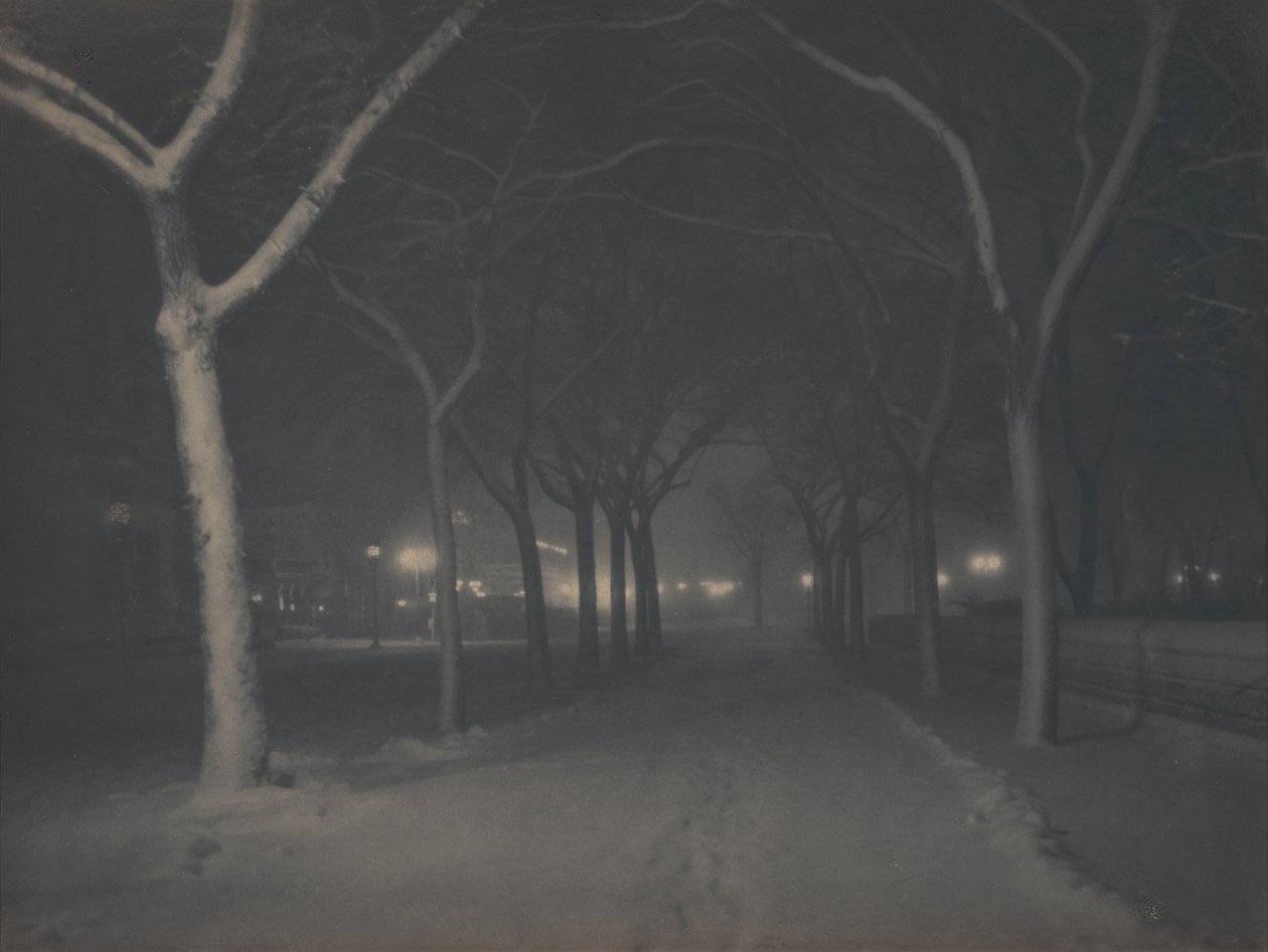 Uma Noite Gelada de Alfred Stieglitz