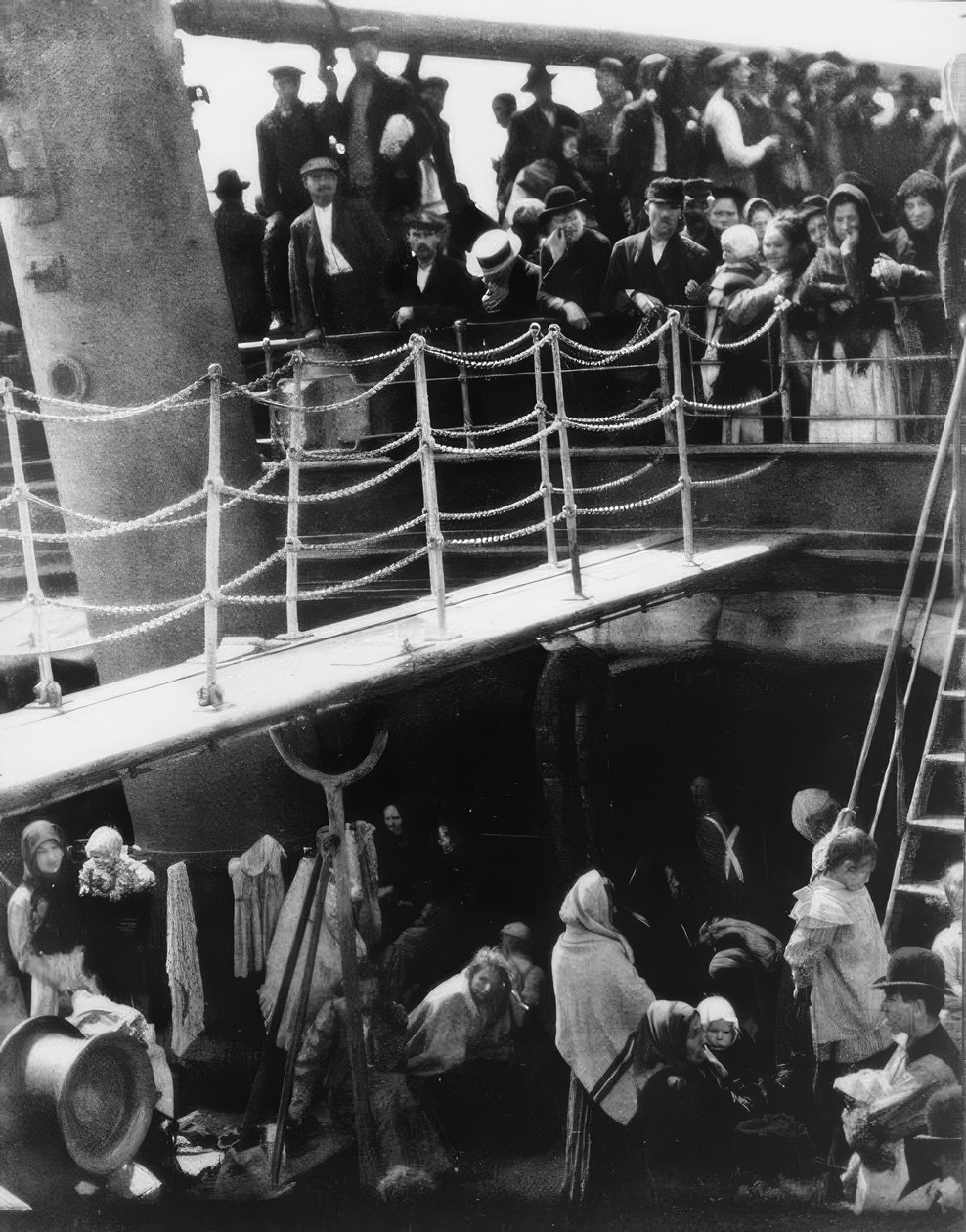 Navio Emigrante - Projecto Temporário - Foto de Alfred Stieglitz