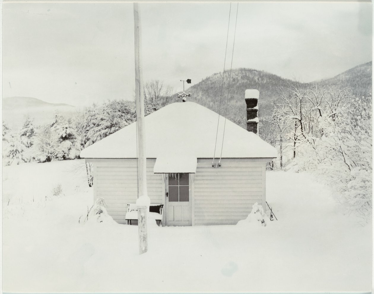Primeira neve e a casinha de Alfred Stieglitz