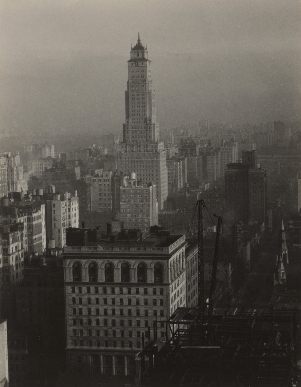 Do edifício The Shelton, em Nova Iorque, 30.º andar — Vista para norte de Alfred Stieglitz