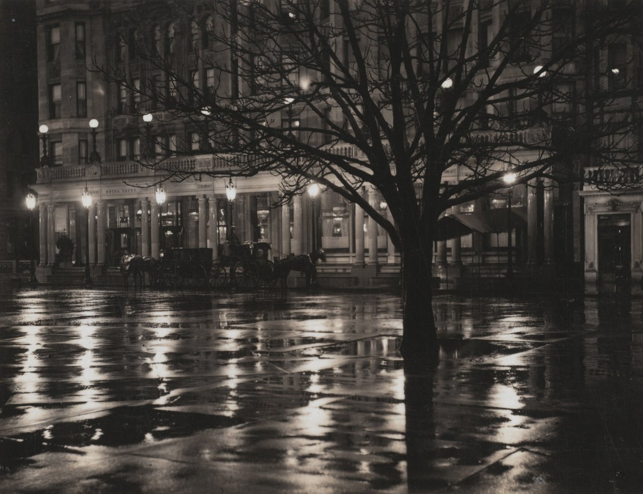 Noite - Nova Iorque de Alfred Stieglitz