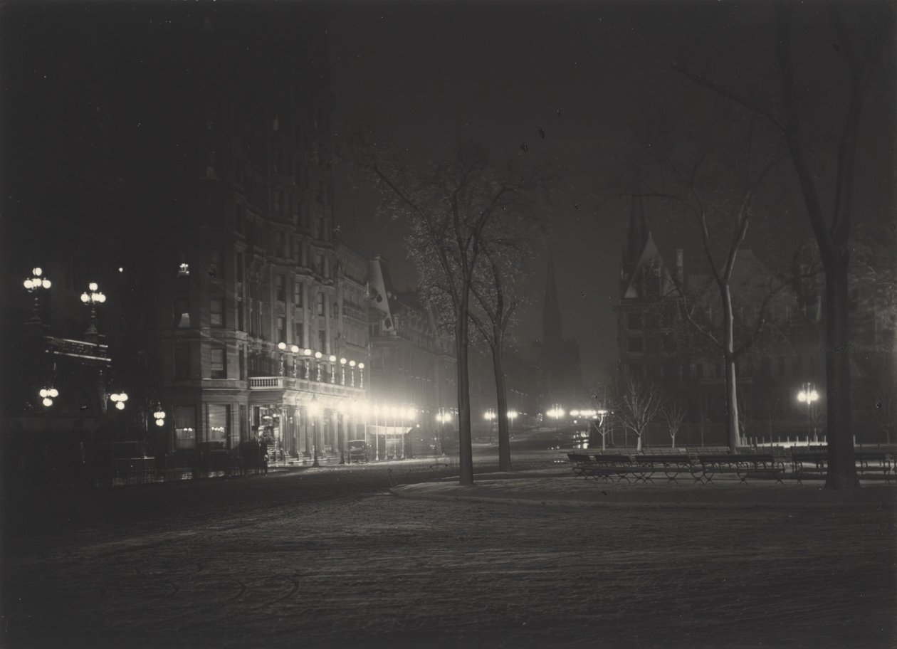 Noite, Nova Iorque de Alfred Stieglitz