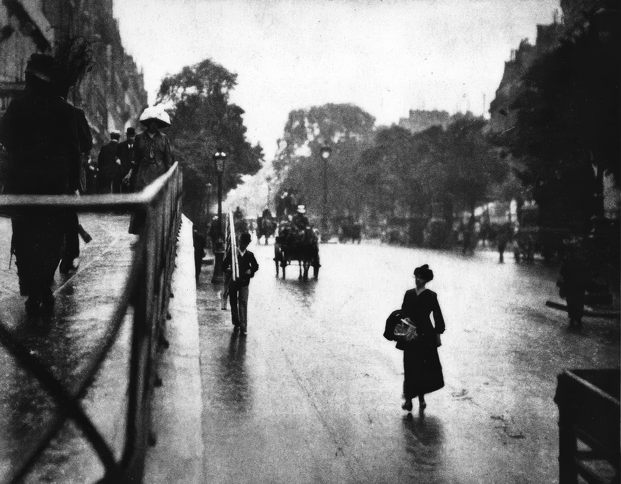 Paris, cena de rua - foto 1911 de Alfred Stieglitz