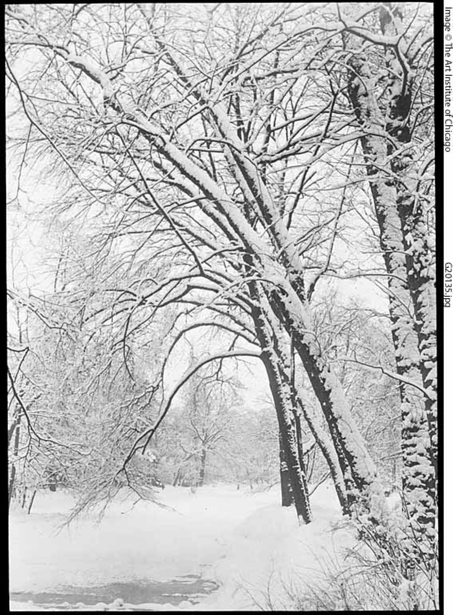Paisagem de neve, Berlim de Alfred Stieglitz