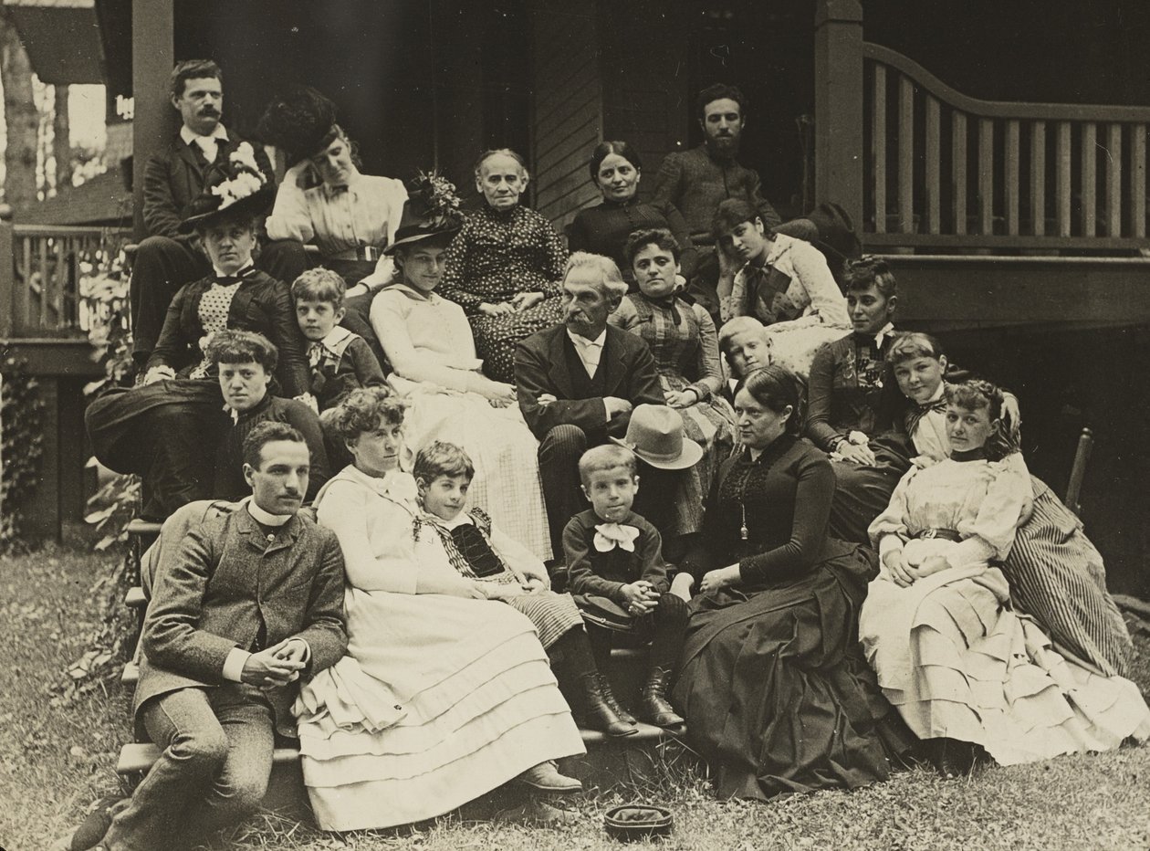 Família Stieglitz em Oaklawn, Lago George de Alfred Stieglitz