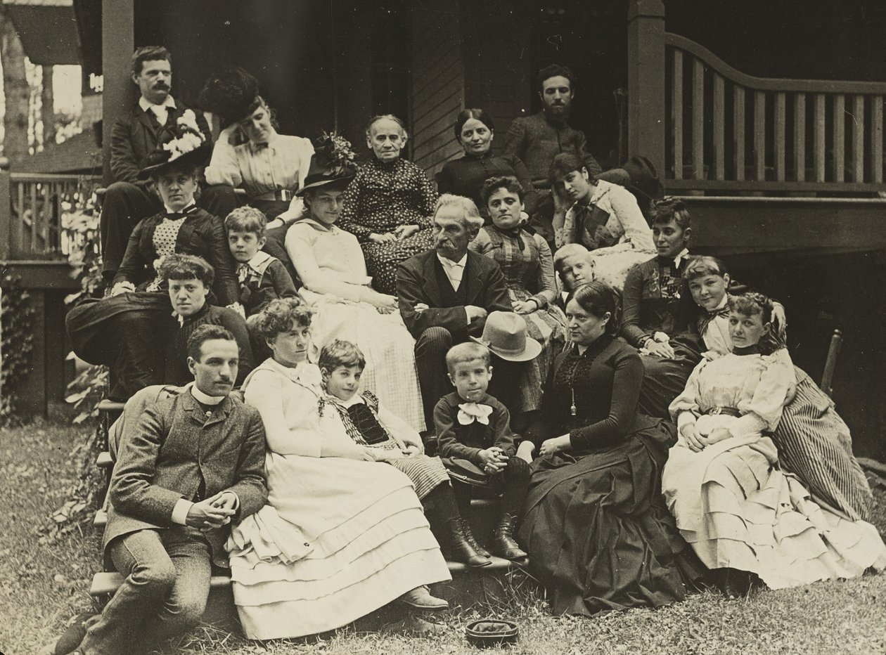 Família Stieglitz em Oaklawn, Lake George, 1888. de Alfred Stieglitz