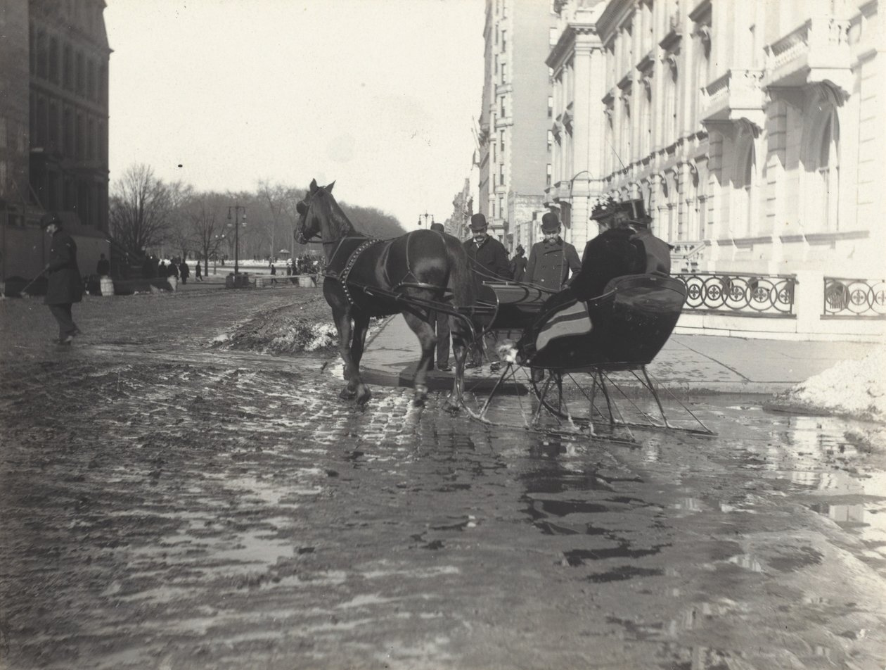 Domingo, Quinta Avenida e Rua 57, Nova Iorque de Alfred Stieglitz