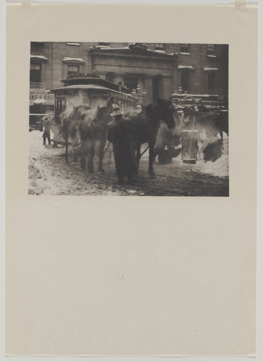 The Terminal, 1893, impresso em 1911. de Alfred Stieglitz