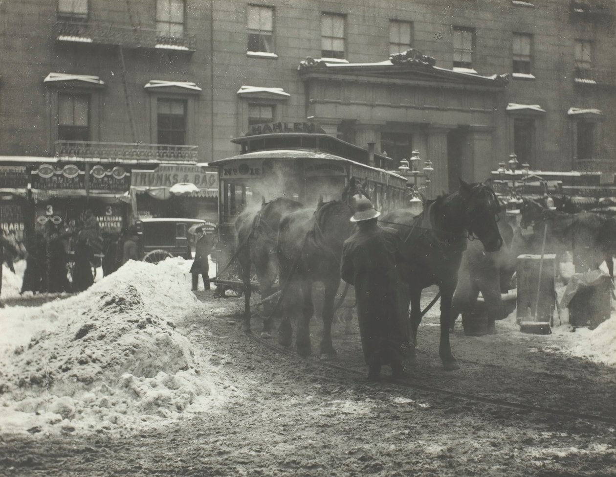 O Terminal, 1893, impresso em 192039. de Alfred Stieglitz