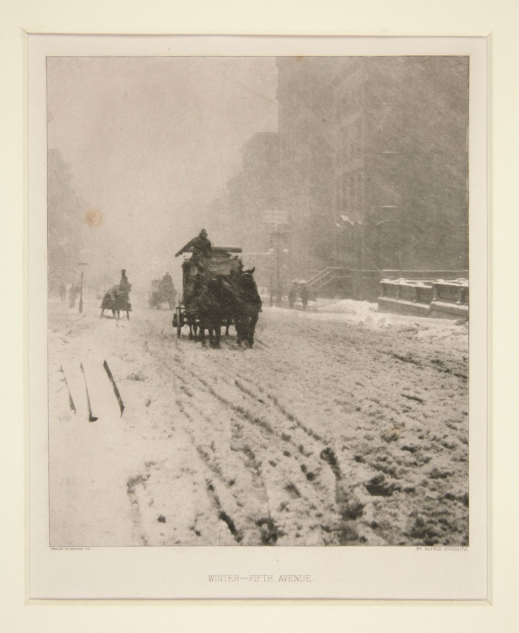 Inverno - Quinta Avenida de Alfred Stieglitz