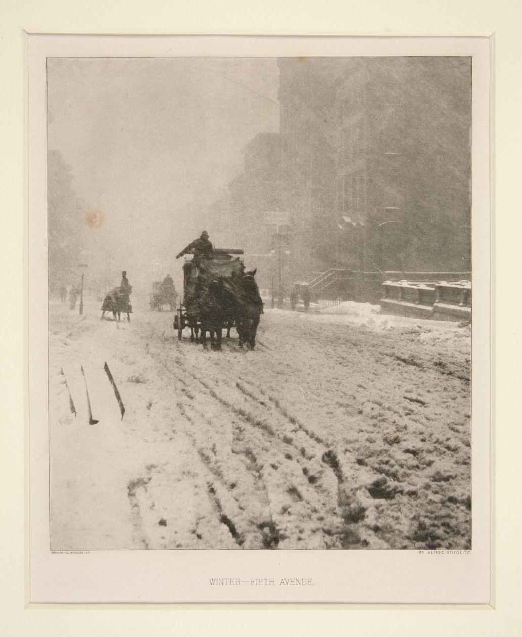 Inverno - Quinta Avenida de Alfred Stieglitz