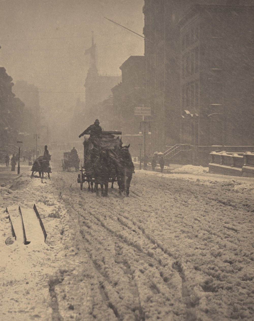 Inverno, Quinta Avenida de Alfred Stieglitz